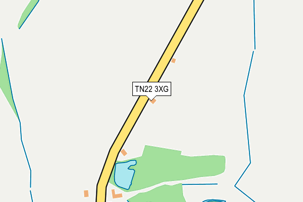 TN22 3XG map - OS OpenMap – Local (Ordnance Survey) TN22 3XG map - OS OpenMap – Local (Ordnance Survey)