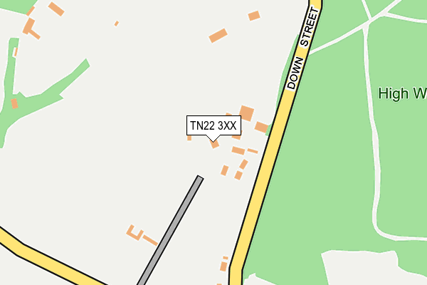 TN22 3XX map - OS OpenMap – Local (Ordnance Survey)