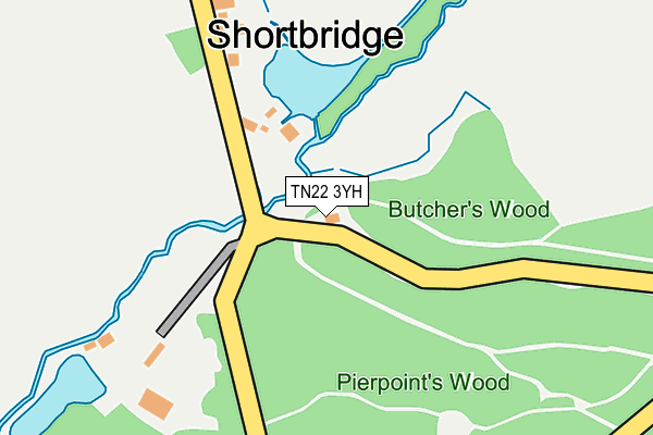 TN22 3YH map - OS OpenMap – Local (Ordnance Survey) TN22 3YH map - OS OpenMap – Local (Ordnance Survey)