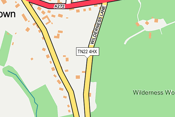 TN22 4HX map - OS OpenMap – Local (Ordnance Survey) TN22 4HX map - OS OpenMap – Local (Ordnance Survey)
