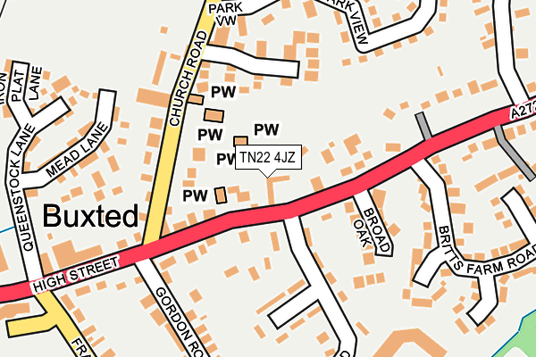 TN22 4JZ map - OS OpenMap – Local (Ordnance Survey) TN22 4JZ map - OS OpenMap – Local (Ordnance Survey)
