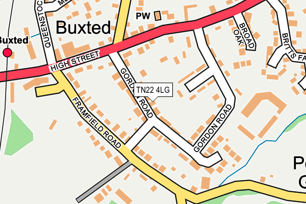 TN22 4LG map - OS OpenMap – Local (Ordnance Survey) TN22 4LG map - OS OpenMap – Local (Ordnance Survey)