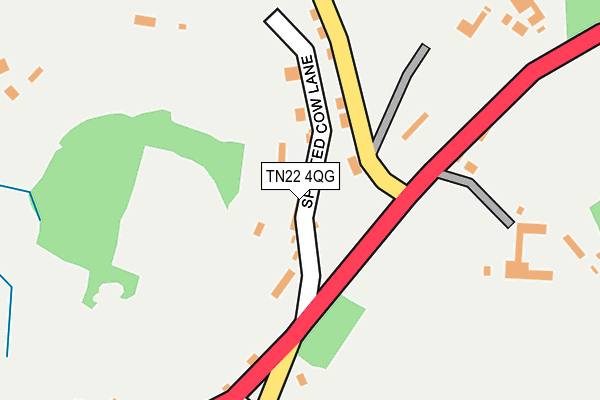 TN22 4QG map - OS OpenMap – Local (Ordnance Survey) TN22 4QG map - OS OpenMap – Local (Ordnance Survey)