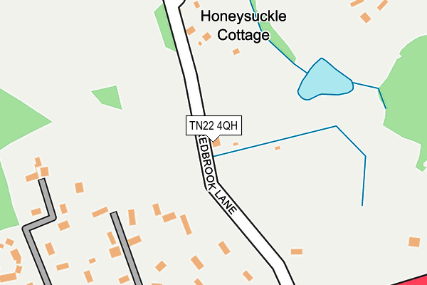 TN22 4QH map - OS OpenMap – Local (Ordnance Survey) TN22 4QH map - OS OpenMap – Local (Ordnance Survey)