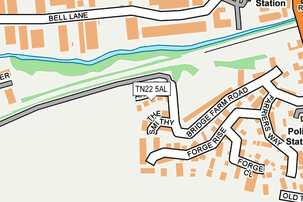 TN22 5AL map - OS OpenMap – Local (Ordnance Survey) TN22 5AL map - OS OpenMap – Local (Ordnance Survey)