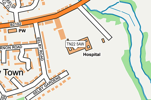 TN22 5AW map - OS OpenMap – Local (Ordnance Survey) TN22 5AW map - OS OpenMap – Local (Ordnance Survey)