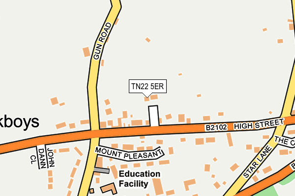 TN22 5ER map - OS OpenMap – Local (Ordnance Survey) TN22 5ER map - OS OpenMap – Local (Ordnance Survey)