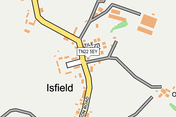 TN22 5EY map - OS OpenMap – Local (Ordnance Survey) TN22 5EY map - OS OpenMap – Local (Ordnance Survey)