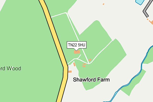 TN22 5HU map - OS OpenMap – Local (Ordnance Survey) TN22 5HU map - OS OpenMap – Local (Ordnance Survey)