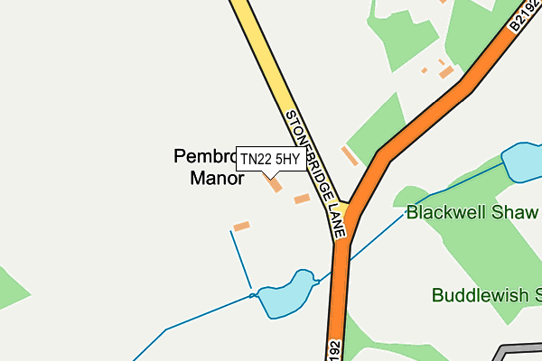 TN22 5HY map - OS OpenMap – Local (Ordnance Survey) TN22 5HY map - OS OpenMap – Local (Ordnance Survey)