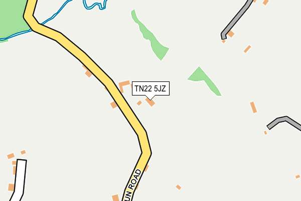 TN22 5JZ map - OS OpenMap – Local (Ordnance Survey) TN22 5JZ map - OS OpenMap – Local (Ordnance Survey)