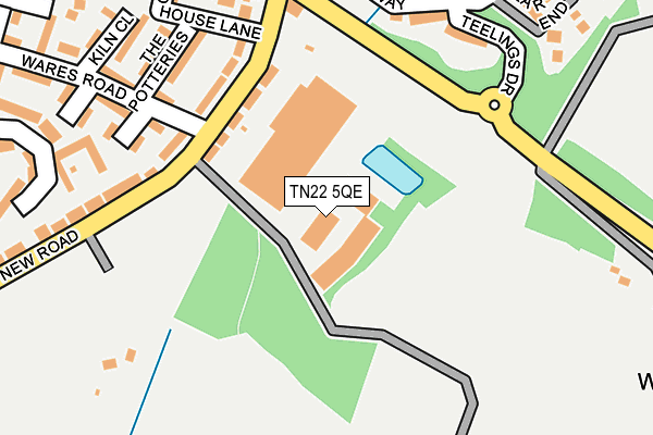 TN22 5QE map - OS OpenMap – Local (Ordnance Survey) TN22 5QE map - OS OpenMap – Local (Ordnance Survey)
