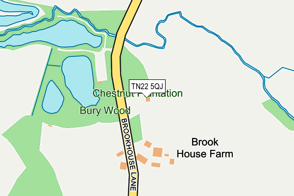 TN22 5QJ map - OS OpenMap – Local (Ordnance Survey) TN22 5QJ map - OS OpenMap – Local (Ordnance Survey)