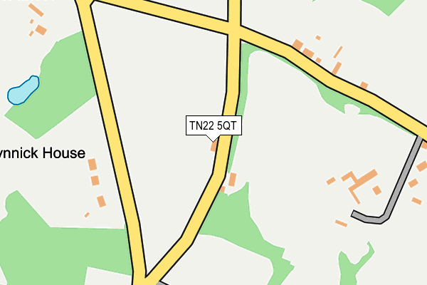 TN22 5QT map - OS OpenMap – Local (Ordnance Survey) TN22 5QT map - OS OpenMap – Local (Ordnance Survey)