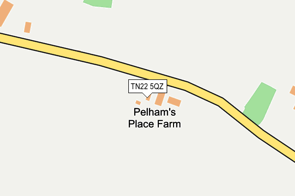TN22 5QZ map - OS OpenMap – Local (Ordnance Survey) TN22 5QZ map - OS OpenMap – Local (Ordnance Survey)