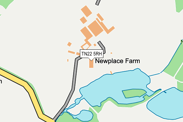 TN22 5RH map - OS OpenMap – Local (Ordnance Survey) TN22 5RH map - OS OpenMap – Local (Ordnance Survey)