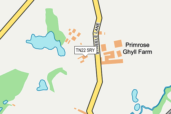 TN22 5RY map - OS OpenMap – Local (Ordnance Survey) TN22 5RY map - OS OpenMap – Local (Ordnance Survey)