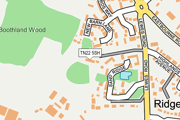 TN22 5SH map - OS OpenMap – Local (Ordnance Survey) TN22 5SH map - OS OpenMap – Local (Ordnance Survey)
