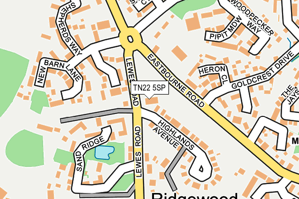 TN22 5SP map - OS OpenMap – Local (Ordnance Survey) TN22 5SP map - OS OpenMap – Local (Ordnance Survey)