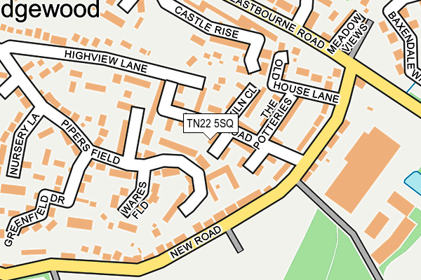 TN22 5SQ map - OS OpenMap – Local (Ordnance Survey) TN22 5SQ map - OS OpenMap – Local (Ordnance Survey)