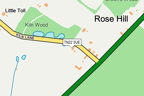 TN22 5UE map - OS OpenMap – Local (Ordnance Survey) TN22 5UE map - OS OpenMap – Local (Ordnance Survey)