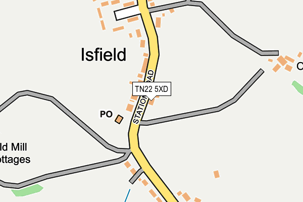 TN22 5XD map - OS OpenMap – Local (Ordnance Survey) TN22 5XD map - OS OpenMap – Local (Ordnance Survey)