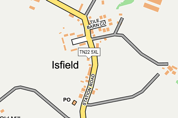 TN22 5XL map - OS OpenMap – Local (Ordnance Survey) TN22 5XL map - OS OpenMap – Local (Ordnance Survey)