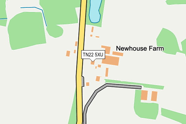 TN22 5XU map - OS OpenMap – Local (Ordnance Survey) TN22 5XU map - OS OpenMap – Local (Ordnance Survey)