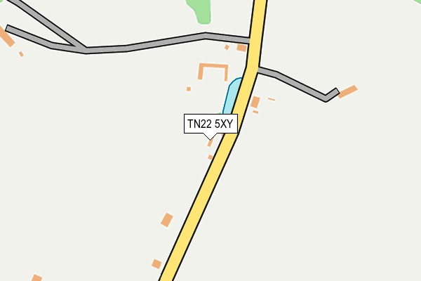 TN22 5XY map - OS OpenMap – Local (Ordnance Survey) TN22 5XY map - OS OpenMap – Local (Ordnance Survey)