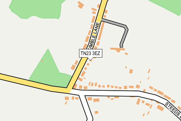 TN23 3EZ map - OS OpenMap – Local (Ordnance Survey) TN23 3EZ map - OS OpenMap – Local (Ordnance Survey)