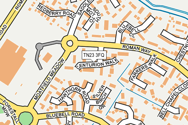 TN23 3FQ map - OS OpenMap – Local (Ordnance Survey) TN23 3FQ map - OS OpenMap – Local (Ordnance Survey)