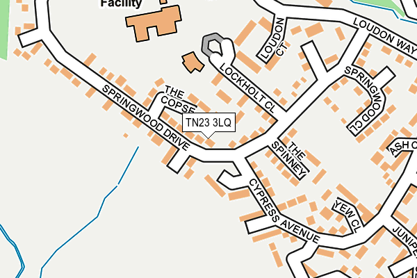 TN23 3LQ map - OS OpenMap – Local (Ordnance Survey) TN23 3LQ map - OS OpenMap – Local (Ordnance Survey)