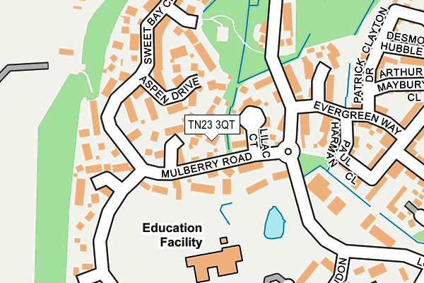TN23 3QT map - OS OpenMap – Local (Ordnance Survey) TN23 3QT map - OS OpenMap – Local (Ordnance Survey)