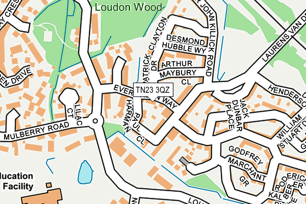 TN23 3QZ map - OS OpenMap – Local (Ordnance Survey) TN23 3QZ map - OS OpenMap – Local (Ordnance Survey)