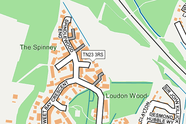 TN23 3RS map - OS OpenMap – Local (Ordnance Survey) TN23 3RS map - OS OpenMap – Local (Ordnance Survey)