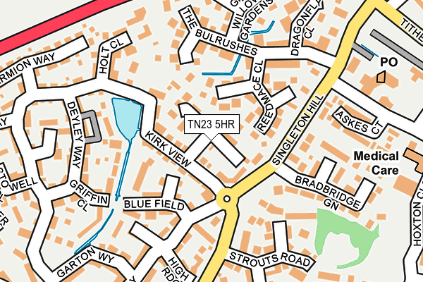 TN23 5HR map - OS OpenMap – Local (Ordnance Survey) TN23 5HR map - OS OpenMap – Local (Ordnance Survey)