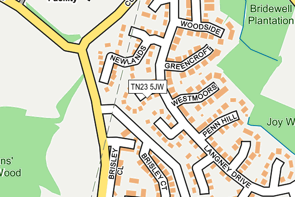 TN23 5JW map - OS OpenMap – Local (Ordnance Survey) TN23 5JW map - OS OpenMap – Local (Ordnance Survey)
