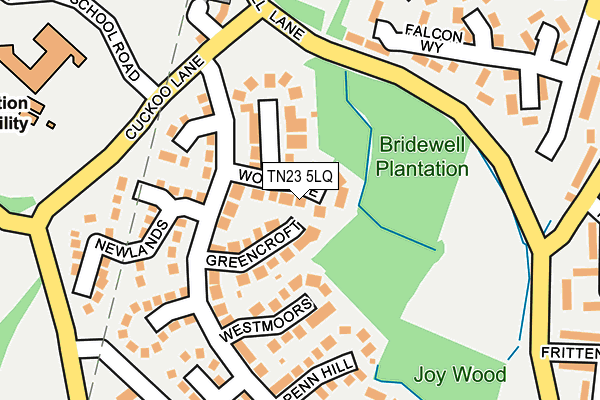 TN23 5LQ map - OS OpenMap – Local (Ordnance Survey) TN23 5LQ map - OS OpenMap – Local (Ordnance Survey)