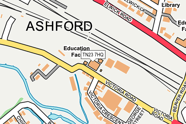 TN23 7HQ map - OS OpenMap – Local (Ordnance Survey) TN23 7HQ map - OS OpenMap – Local (Ordnance Survey)