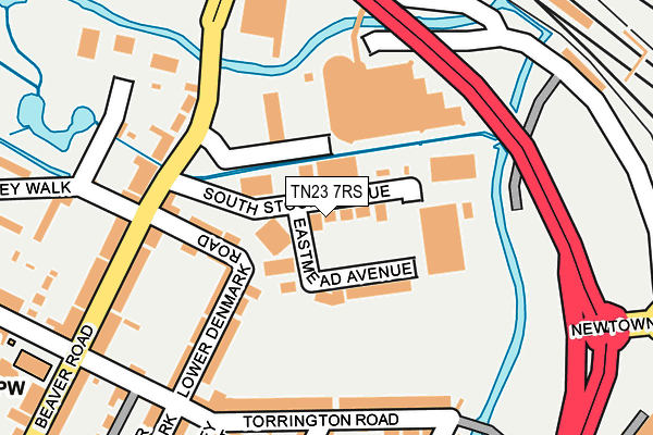 TN23 7RS map - OS OpenMap – Local (Ordnance Survey) TN23 7RS map - OS OpenMap – Local (Ordnance Survey)
