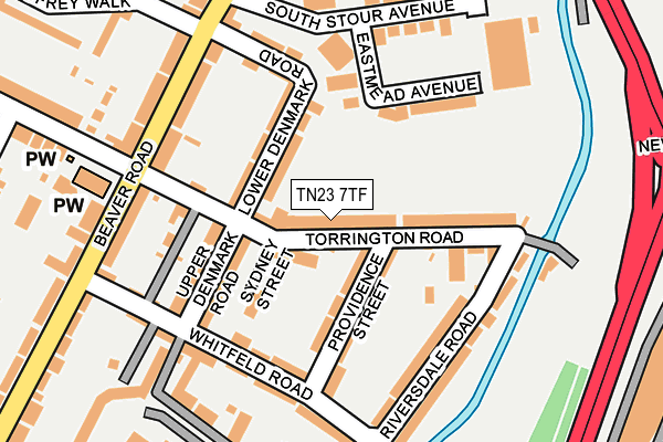 TN23 7TF map - OS OpenMap – Local (Ordnance Survey) TN23 7TF map - OS OpenMap – Local (Ordnance Survey)