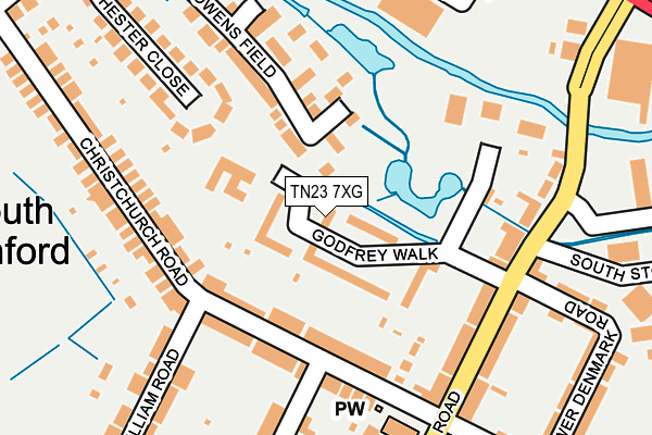 TN23 7XG map - OS OpenMap – Local (Ordnance Survey) TN23 7XG map - OS OpenMap – Local (Ordnance Survey)