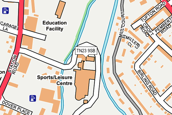 TN23 9SB map - OS OpenMap – Local (Ordnance Survey) TN23 9SB map - OS OpenMap – Local (Ordnance Survey)