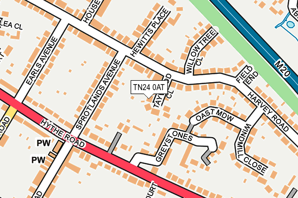 TN24 0AT map - OS OpenMap – Local (Ordnance Survey) TN24 0AT map - OS OpenMap – Local (Ordnance Survey)