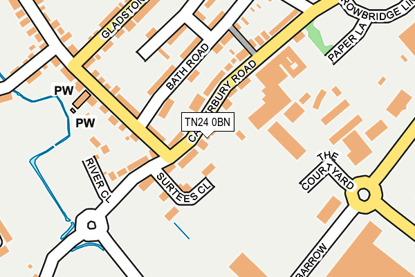 TN24 0BN map - OS OpenMap – Local (Ordnance Survey) TN24 0BN map - OS OpenMap – Local (Ordnance Survey)