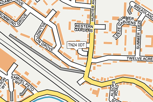 TN24 0DT map - OS OpenMap – Local (Ordnance Survey) TN24 0DT map - OS OpenMap – Local (Ordnance Survey)