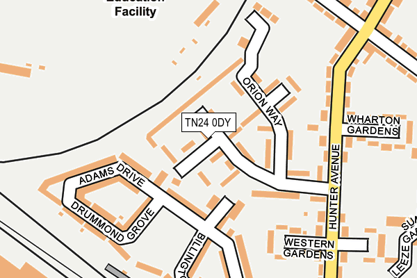 TN24 0DY map - OS OpenMap – Local (Ordnance Survey) TN24 0DY map - OS OpenMap – Local (Ordnance Survey)
