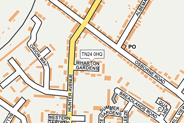 TN24 0HQ map - OS OpenMap – Local (Ordnance Survey) TN24 0HQ map - OS OpenMap – Local (Ordnance Survey)