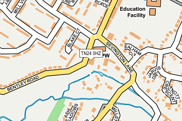 TN24 0HZ map - OS OpenMap – Local (Ordnance Survey) TN24 0HZ map - OS OpenMap – Local (Ordnance Survey)