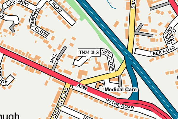 TN24 0LG map - OS OpenMap – Local (Ordnance Survey) TN24 0LG map - OS OpenMap – Local (Ordnance Survey)